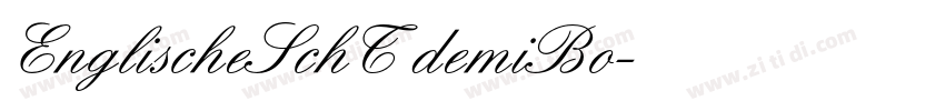 EnglischeSchT demiBo字体转换